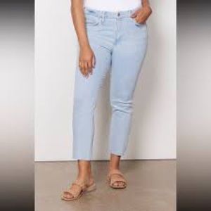 Good American Good Legs Cigarette Light Wash Jeans Size 18